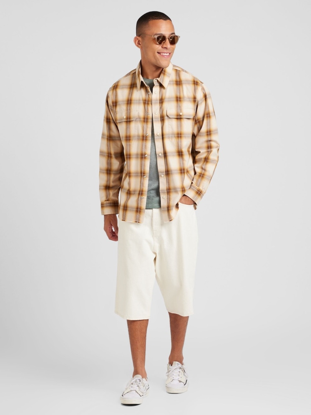 THE KOOPLES Relaxed-fit long-sleeve checked cotton shirt